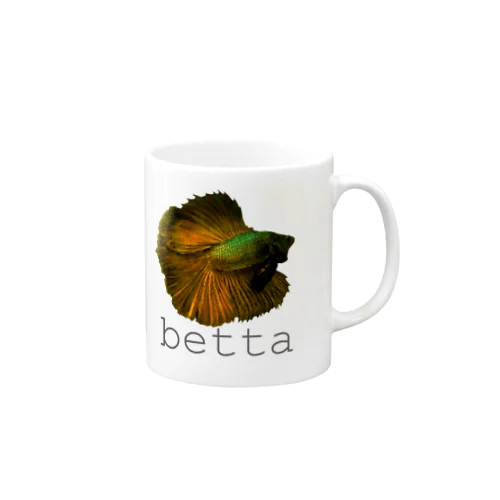 熱帯魚　ベタ　フルムーン マグカップ