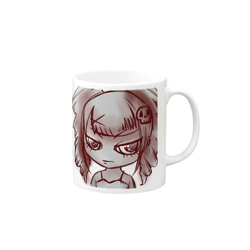 極中核風女子。 Mug