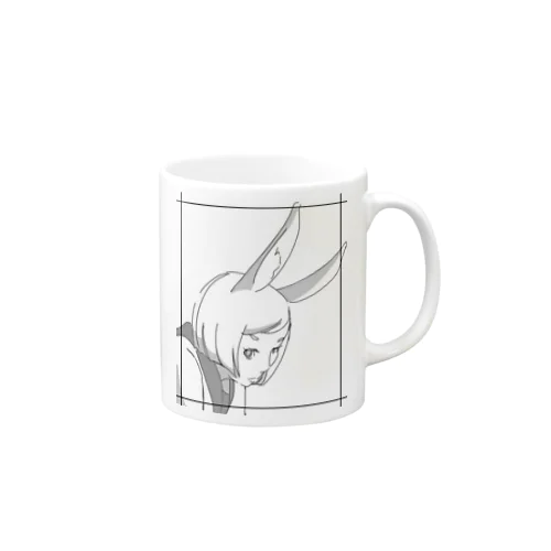 通学兎子(耳) Mug