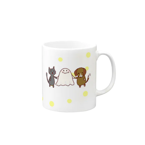 オバケと犬猫マグ マグカップ
