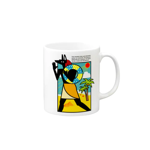 夏のアヌビス神 in the beach Mug