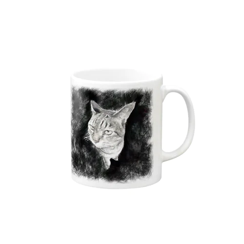 ヤンチャな雄猫 Mug