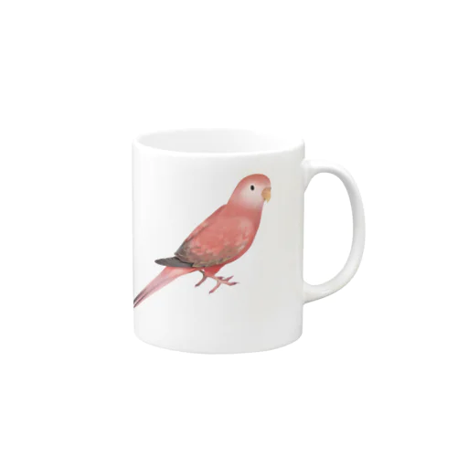 アキクサインコ　ピンク【まめるりはことり】 Mug