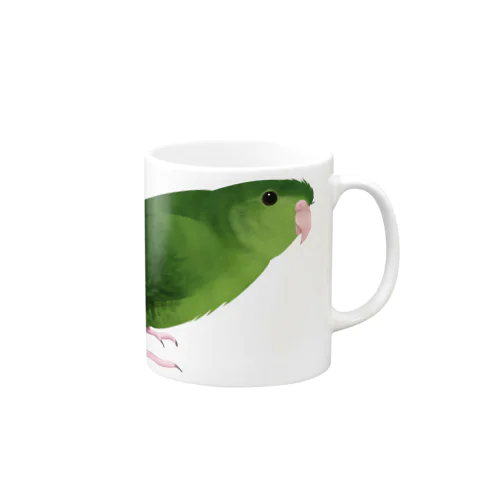 サザナミインコ　グリーン【まめるりはことり】 Mug