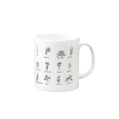 山菜の仲間たち Mug