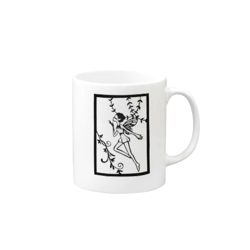 切り絵の妖精 Mug