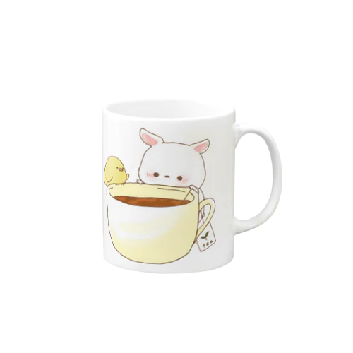 お茶で一息ウサギさん Mug