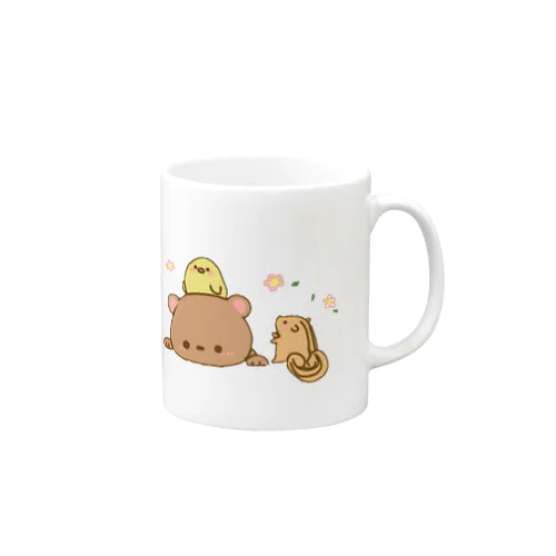 春風そよぐウサギさんと仲間たち Mug