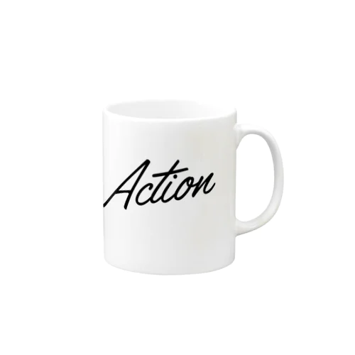 My Action Goods Black Mug