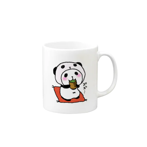 パンダinぱんだ(お茶) Mug