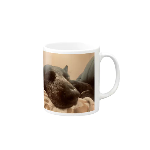 Sleepy dog  Mug