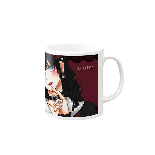 冬の女の子 Mug