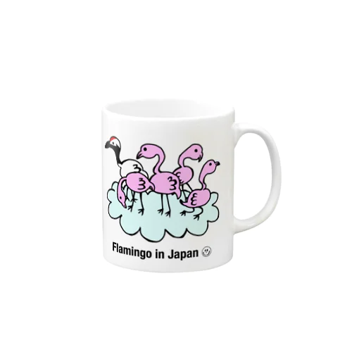 フラミンゴin JAPAN マグカップ