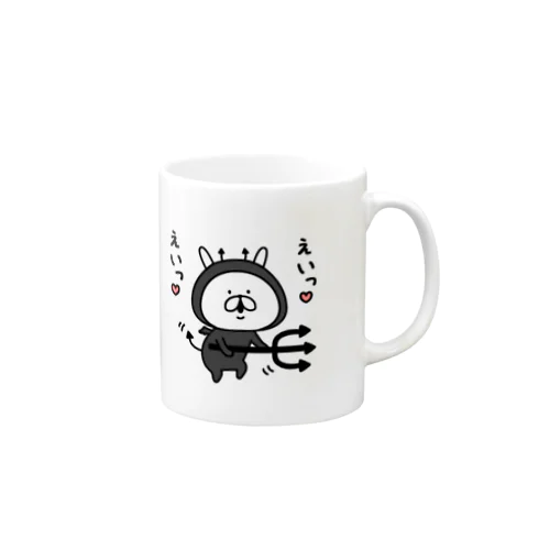 ゆるうさぎ　デビル Mug