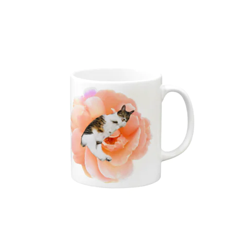 いやし花ねこ Mug