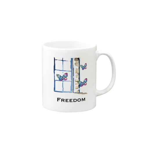 FREEDOM 蝶 マグカップ