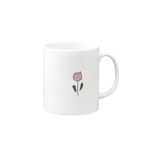 pink tulip Mug