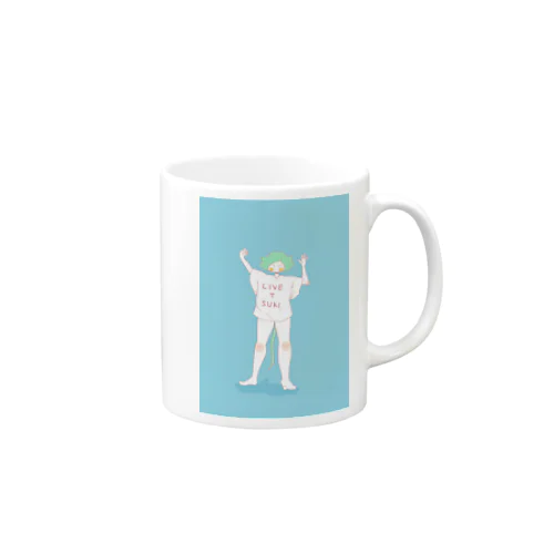 『LIVE T SUKI』ライブTのねこぱんちゃん Mug