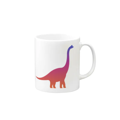 グラデーションダイナソー（プラキオザウルス） Mug