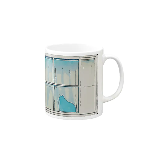 窓辺ねこ Mug