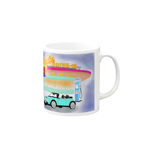 アメ車でdrive-in Mug