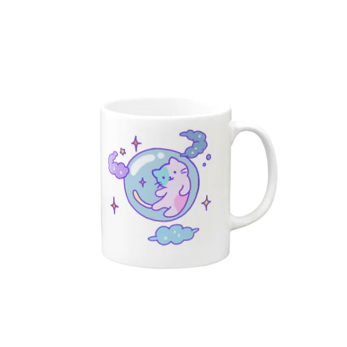 しゃぼんネコ Mug