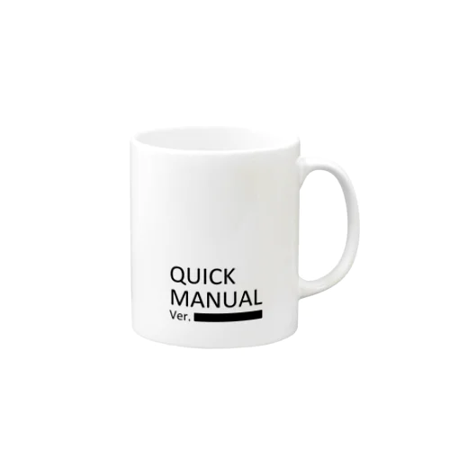 QUICK MANUAL(black) マグカップ