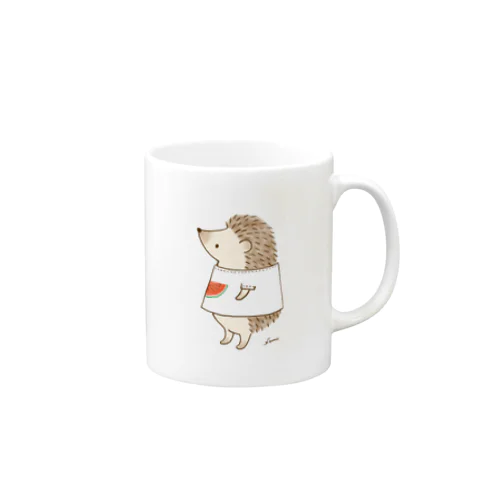 スイカTシャツはりねずみ Mug