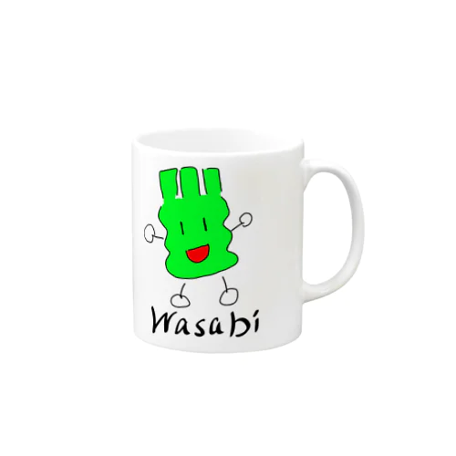 デカわさびくん Mug