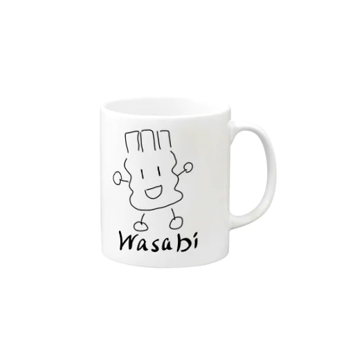 デカわさびモノ Mug