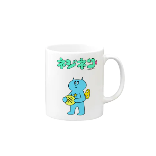 ネジネコとメロンパン(ロゴ入り) Mug