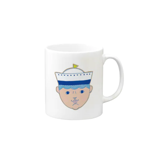 よく見たら船くん Mug