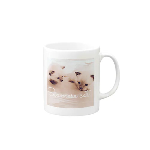 Siamese cat シャム猫 Mug