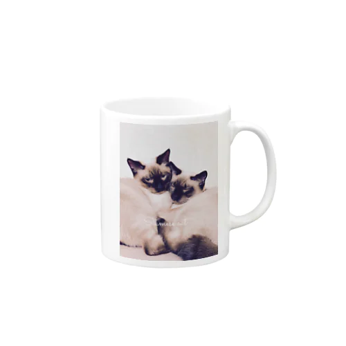 Siamese cat シャム猫 Mug