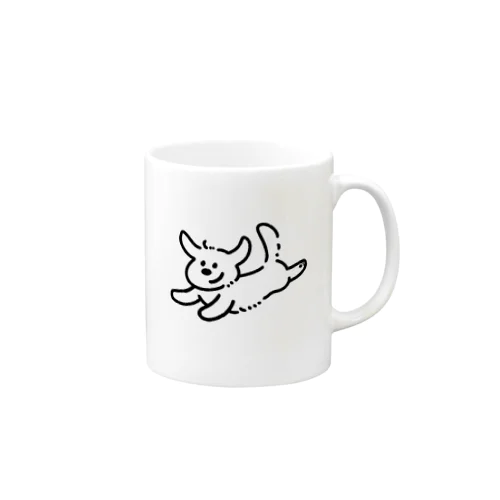 走るイッヌ Mug