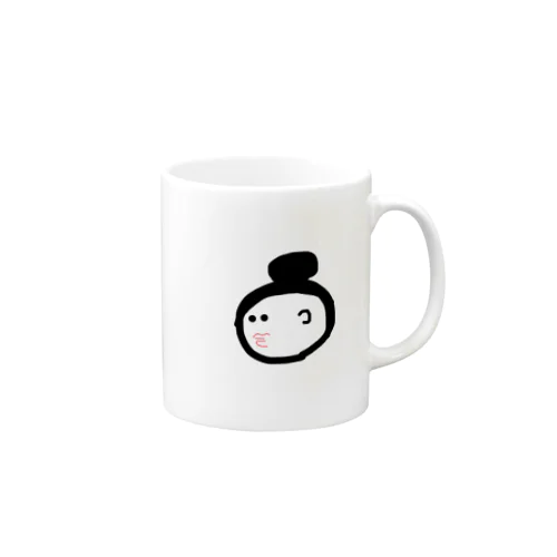 お団子頭の人 Mug