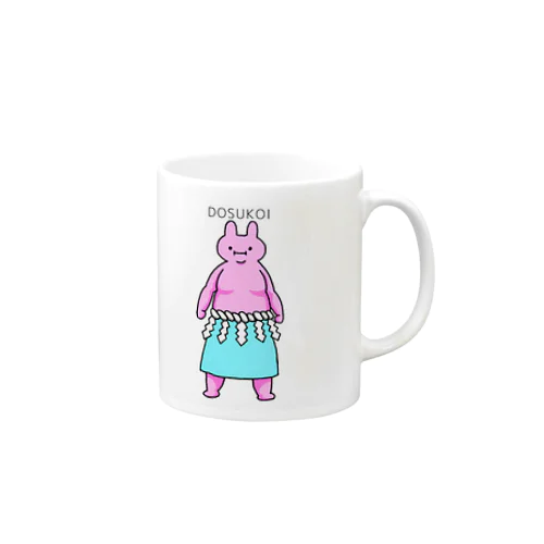 うさぎ力士 Mug