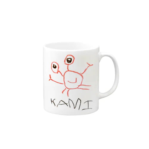 4才が描いたKAMI(誤字) Mug