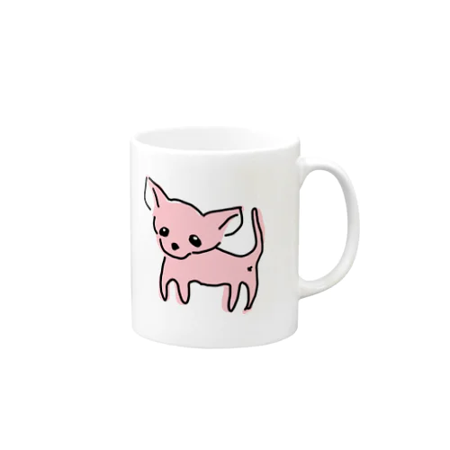 ゆるチワワ（ピンク） Mug