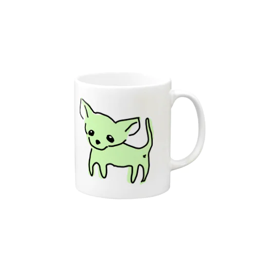 ゆるチワワ（グリーン） Mug