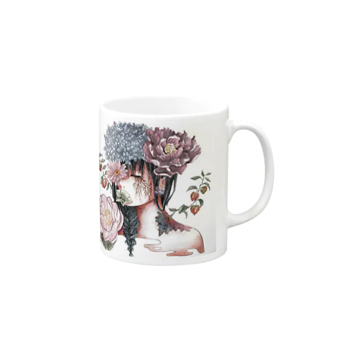 花を吐くdark Mug