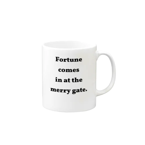 ことわざ　笑う門には福来たる Mug