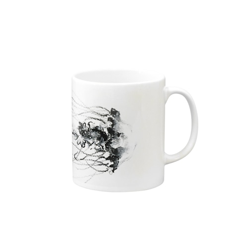 クラゲ　モノクロ Mug