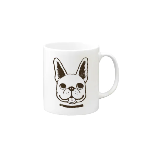 フレンチブルドックくん　ブラウン　 Mug