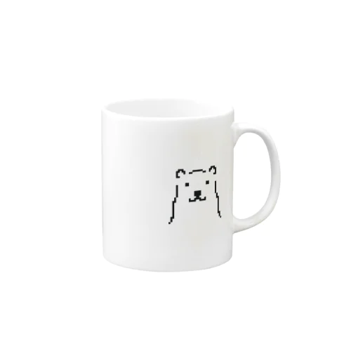 しろくま.（くろいろ） Mug