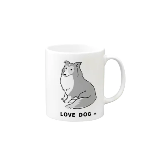 LOVE DOG:シェルティ マグカップ