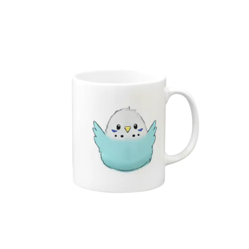 水色セキセイインコ Mug