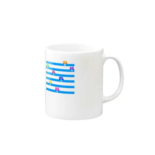 ヒトツメンダー　ボーダー Mug