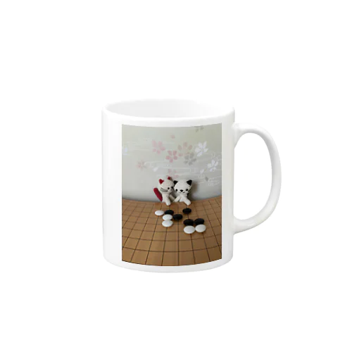 にゃんGOくんと耳赤の一手ちゃん Mug