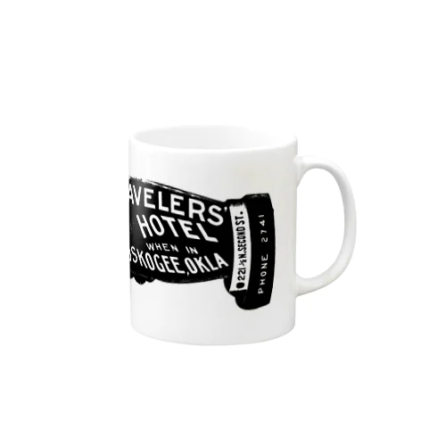 GO TO TRAVELERS HOTEL_BLK Mug